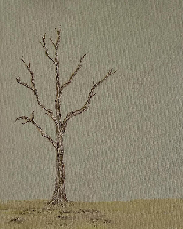Still Standing (14x11, acrylic mixed media on canvas)